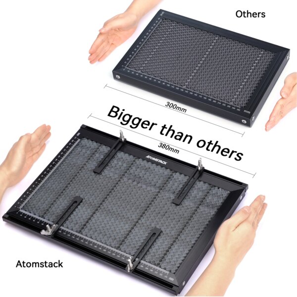 ATOMSTACK S10 Pro Laser Engraver Honeycomb F1 Working Table metal Structure Steel Panel Board Platform w Measurement - Image 6