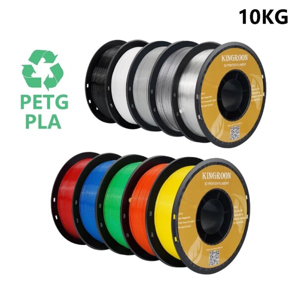 3D Printer 10KG PLA PETG ABS Filament 3D Printing Plastic Material 1.75mm 100% No Bubble Spool